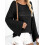 (L, Black) Γυναικεία Φθινοπωρινά Ριχτά Μακρυμάνικο Πουλόβερ 5
