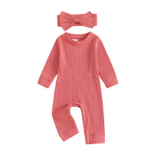 (3-6 Months, Red) Yksivärinen haalari vauvoille, pitkähihainen ja söpö pantasetti, 2-osainen asu taaperoille