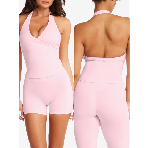 (M, Pink) Canotta da donna e corsa. 1