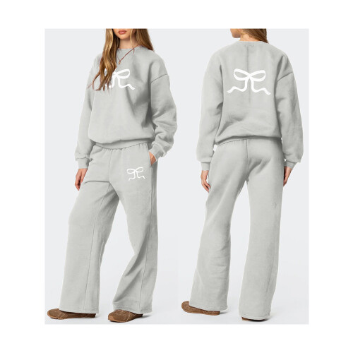 (XL, Light Grey) Σετ παντελονιού, φούτερ αθλητικά ρούχα 1