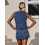 (L, DEEP BLUE) Γυναικείο τζιν σετ φούστα, Clubwear 6