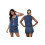 (L, DEEP BLUE) Γυναικείο τζιν σετ φούστα, Clubwear 2