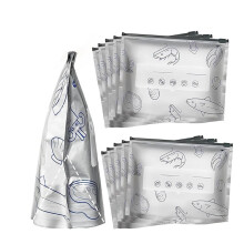 30pcs Reusable Aluminum Foil Sealable Storage Bags, Resealable Vacuum Zipper Pouches , Stand Foil Sealable Bags