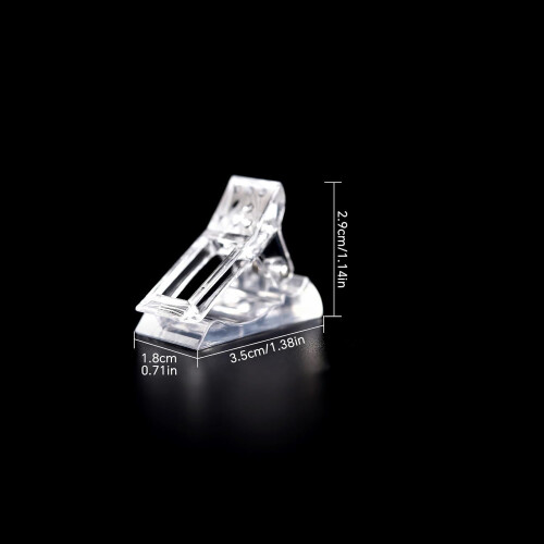 10Pcs Nail Tip Clips for Extension Forms Acrylic UV LED Nail Builder Clamp Secure Form Hold 1