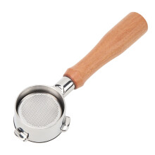 Bodenloser Siebträger 54mm Edelstahl Holz Breville