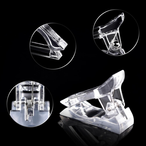 10Pcs Nail Tip Clips for Extension Forms Acrylic UV LED Nail Builder Clamp Secure Form Hold 2