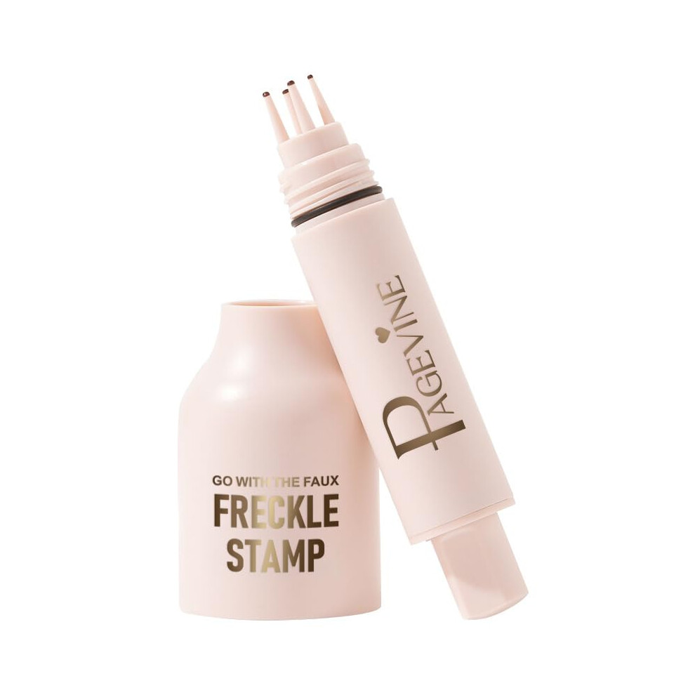 Fake Freckle Stamp and Liquid Freckle Pen, Waterproof Quick Dry FivePoint Design for Natural Sunkissed Look, 2# Medium