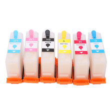 Ink Refill Tools Included Easy To Refill Transparent Shell Sublimation Ink Cartridges Refillable Ink Cartridge No Chip Design Multiple Use Work With