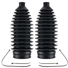 Steering Rack Boot Tie Rod Boot Kit for Buick GMC Chevy Cadillac, Durable Rubber 2pcs Set
