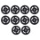 10PCS 90mm Garage Door Pulley Wheels 1