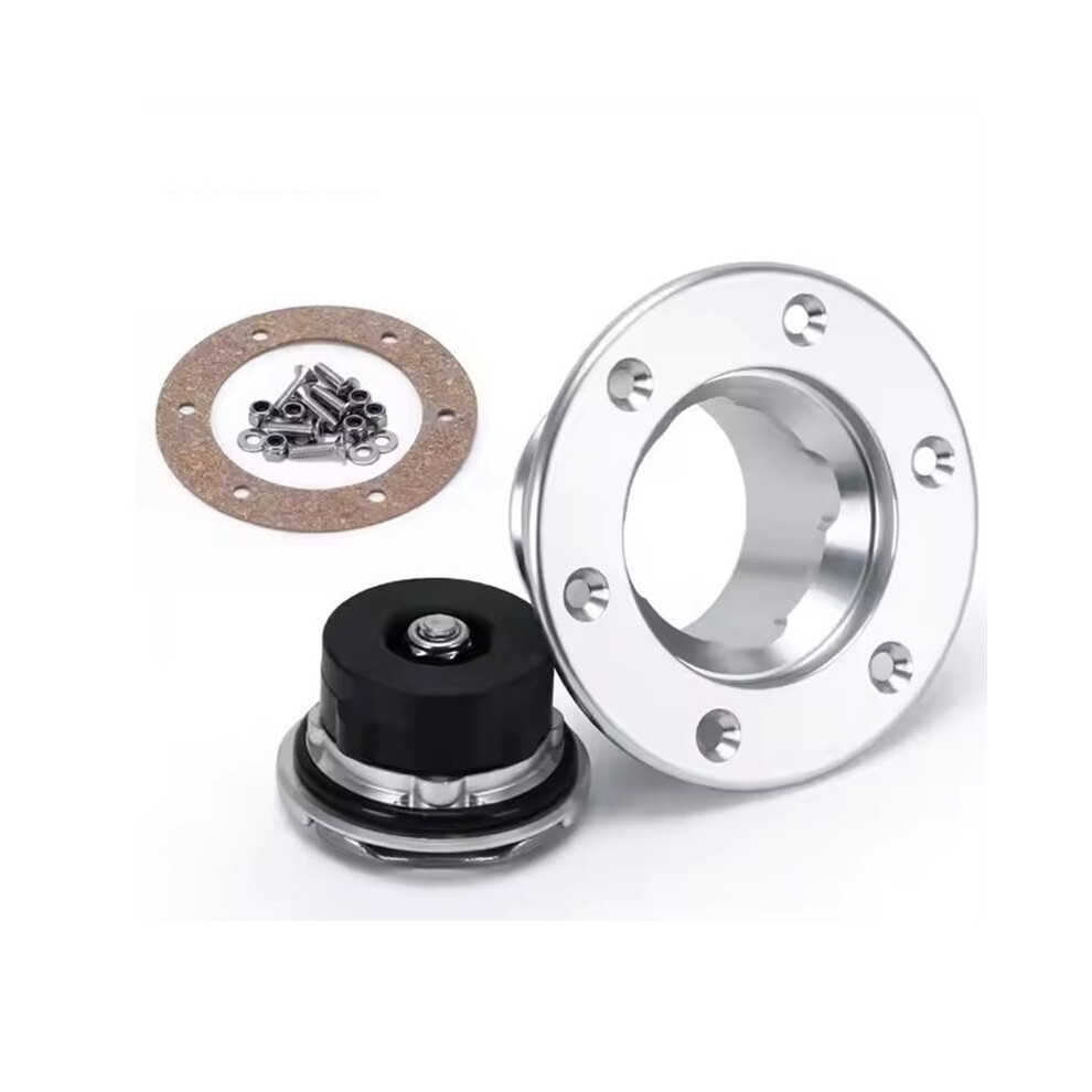 Aluminum Billet Fuel Cell / Fuel Surge Tank Cap Flush Mount Id 35.5Mm 6-Hole Polished Fuel Tank Aluminum Cap 4713620840678