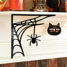Door Frame Corner Decor Bird Decor Wall Sticker Door Corner Halloween Corner Spider Web Decor Sign Door Trim for Home A