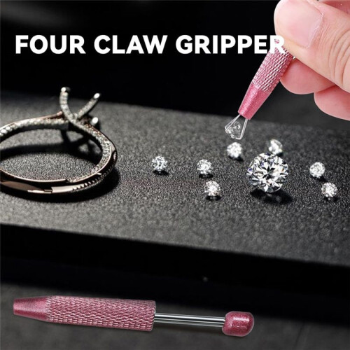 Piercing Assistant Penna, Piercing  Grabber Tool, Diamond Claw Pincet, 4 Claw Juveler'S Pick  Tool, Piercing Tools, B 2