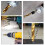 M3x0.5mm Hex Shank Titanium Plated HSS Screw Thread Metric Tap Drill Bits Screw Machine Compound Tap Open Chamfer Tool 5