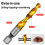 M3x0.5mm Hex Shank Titanium Plated HSS Screw Thread Metric Tap Drill Bits Screw Machine Compound Tap Open Chamfer Tool 6