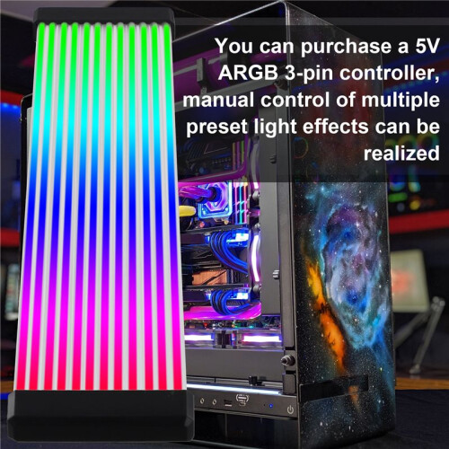 RGB LED Strip ARGB Sync Board for Computer Power Supply GPU  Card Cable Case Neon   Card 24P or 3X8P 2