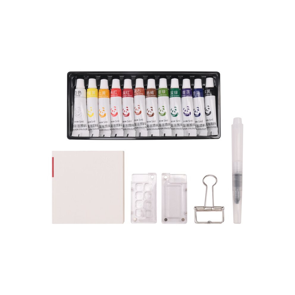 Travel Ready Paint Palette Bundle,  Travel Paint Palette Acrylic, Paint Palette  with Binder Clips,C