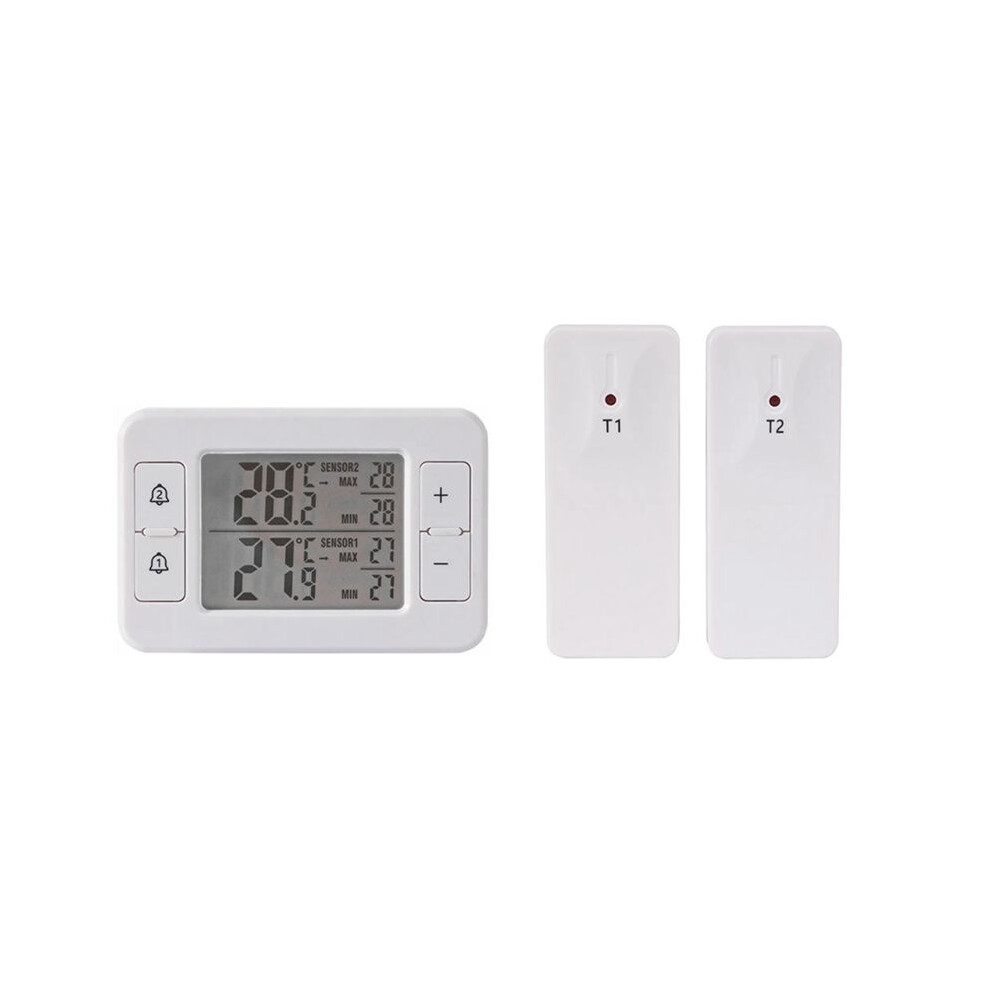 Wireless Transmission Thermometer LCD Digital Alarm Refrigerator Freezer Electronic Temperature Sensor Indoor Outdoor