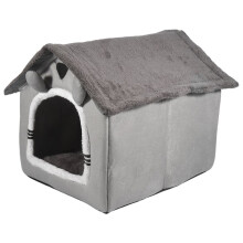 Cat/Dog Bed Removableand Washable Foldable Pet Sleepping Bed Cat House Kennel for Dog House Indoor Cat Nest L