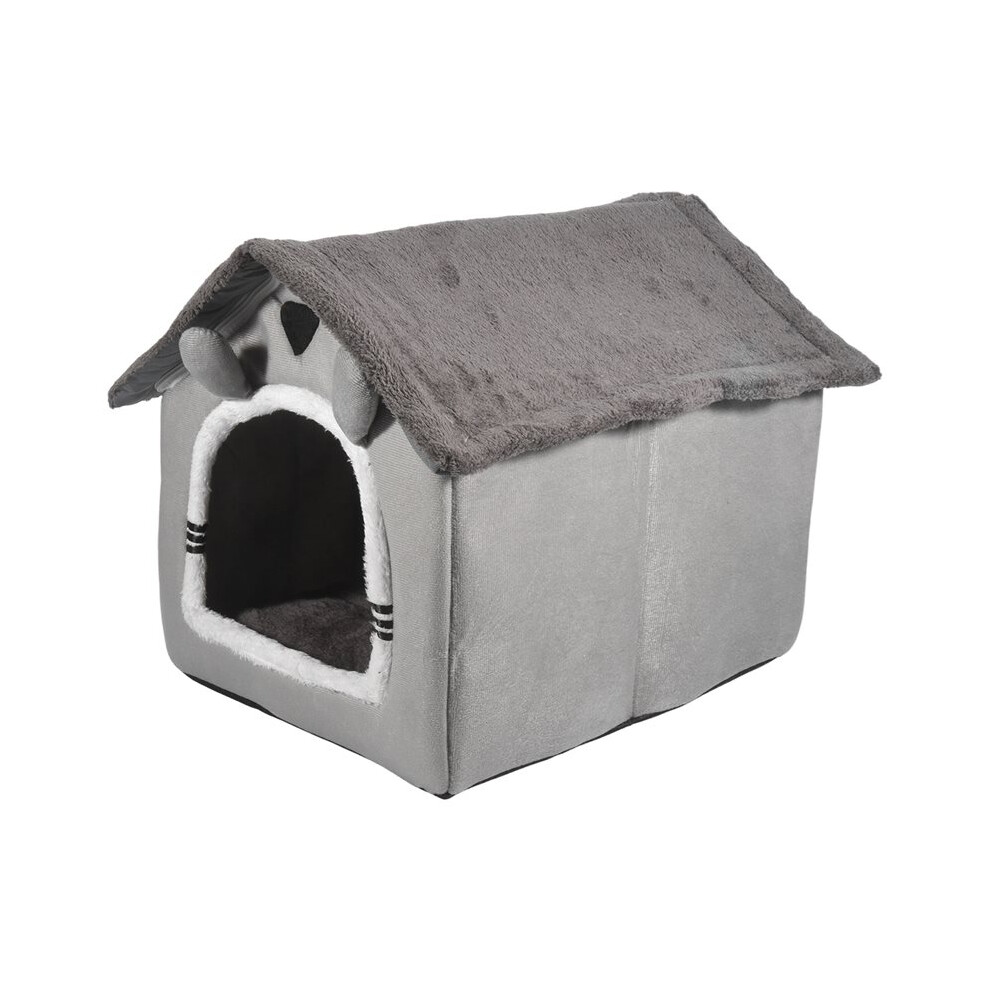 Cat/Dog Bed Removableand Washable Foldable Pet Sleepping Bed Cat House Kennel for Dog House Indoor Cat Nest L