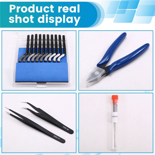 3D Printer Nozzle Cleaning Kit with Pliers, Cleaning Brush, and Deburring Tools for Efficient Unclogging and Maintenance 2