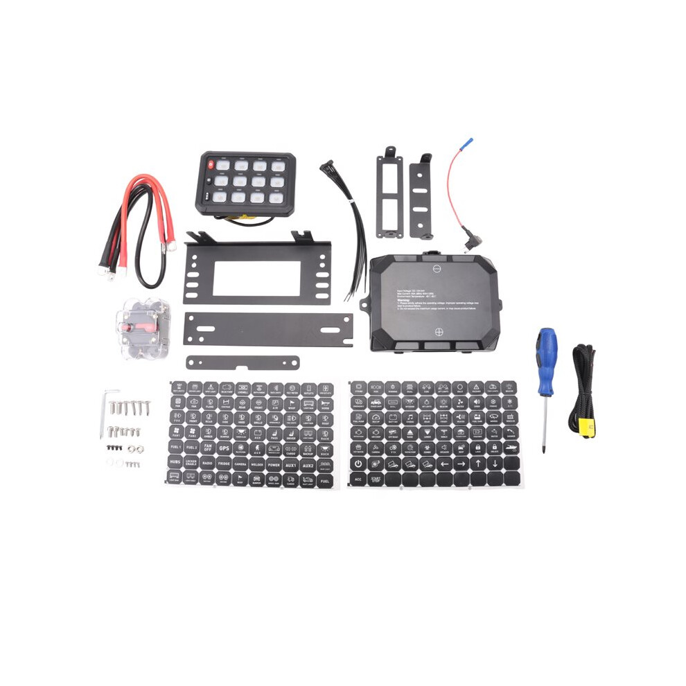 12 Gang Panel Rgb Pod 12V Panel For Car Truck Offroad Rv Van Suv Utv Atv 4711640979675