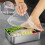 Square Disk with Cover Bake Tray Cake Tray Food Grade Rectangular Food Storage Box Container 1
