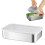 Square Disk with Cover Bake Tray Cake Tray Food Grade Rectangular Food Storage Box Container 3