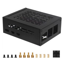 Do Obudowy dla Raspberry Pi 5 (P579-V3) Obsługuje Osłonę PCIe M.2 NVMe SSD na Górze X1001 / X1003 / X1000 / X1015 i Aktywną Chłodnicę