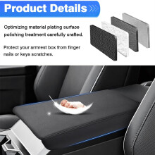 Center Console Cover for   2024 Accessories Armrest Cover Anti-Scratch Middle Console Pad Protector