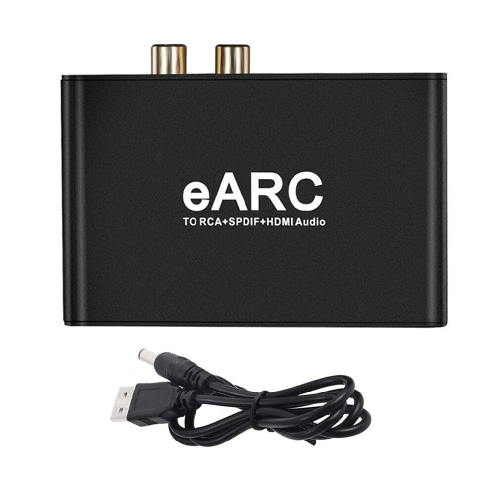 Earc Arc Audio Converter 192Khz Extractor Earc To Rca Audio Extractor Adapter For Dts Dolby Atoms Ac3 Lpcm Fiber 6032562118354