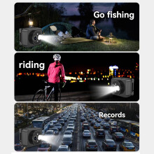 -Mounted Sports Camera HD PTZ Anti-Shake Camera Short Video Cycling Outdoor Video Recorder Vlog Recorder