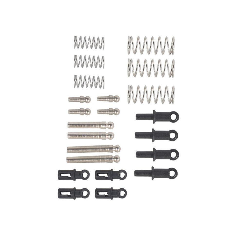 For 1/18 Ldrc A86 Ld1801 Ld1802 Ld1803 Ld1804 A01 A02 Front & Rear Shock Damper Rc Car Upgrade Parts Black/Silver 4713108846062