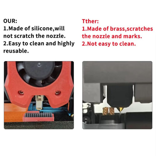 For Voron 2.4 R2 Nozzle Silicone Brush 3D Printer Nozzle Cleaner Tool for VORON V2 3D Printer 1