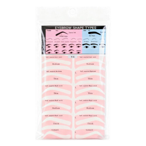 48 PCS Eyebrow Stencil Kit 24 Styles Reusable Eyebrow Shaping Tools for Quick Natural Brows
