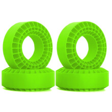 4pcs 1.9in Silicone Rubber Tire Wheels Insert Foam for 1/10 RC Crawler Car TRX4 Axial SCX10 Pro/Capra TF2/GEN8/MST Green