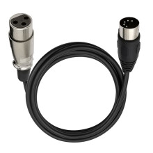 DIN 5-Pins Naar XLR 3-Pins Audiokabel voor Het Matchen van Muziekinstrumenten of Kabels met MIDI of XLR DIN 5P Mannelijk Naar XLR Vrouwelijk