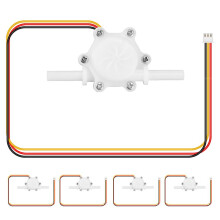 5Pcs Water Flow Sensor DC5V Flow Meter Hall 0.25-2.5L/Min Water Control Liquid Flow Sensor for Water Dispensers