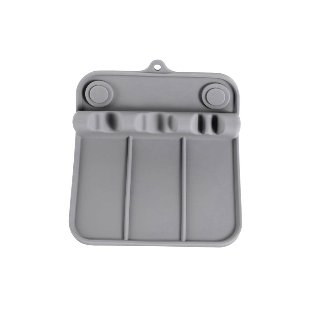 Semoic Silicone Tableware Rack, Silicone Utensil Rest With Drip Pad, Spoon Rest & Spoon Holder, Kitchen Utensil Rack 1Pcs