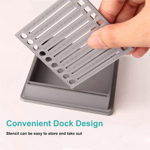 Note Dispenser,Sticky Notes Dispenser,Sticky Note Holder with Stencil,3D Printed Notes Holder 2