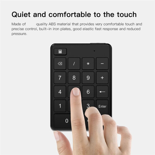 19 Keys Universal  Wireless Numeric Keypads  Numpad Digital Keyboard for PC Accounting Supplies 2