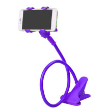 Mobiele Telefoonhouder Flexibele Luie Houder Verstelbare Mobiele Telefoonclip Home Bed Desktop Mount Bracket Telefoonstandaard Paars
