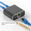 Rj45 Splitter 1 to 2 Gigabit Ethernet Adapter Internet Network Cable Extender for Laptop PC Keyboard Mouse Printer 5