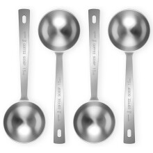 4Pcs Coffee Scoop Spoon - 1 Tablespoon Measuring Spoon, 15ML Stainless Steel Coffee Spoons, Long Handle Measuring Scoop