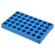 Flaconrek voor Autosampler-Flacons, Houder voor Flaconbakje, Stapelbaar 40-Wells Reageerbuisrek Flaconhouder 20 Ml Blauw