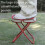 Portable Folding Camping Stool Chair Fishing Stool with Foldable Storage Multi-Functional  Travel Sketching Stool 3