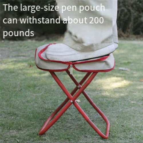 Portable Folding Camping Stool Chair Fishing Stool with Foldable Storage Multi-Functional  Travel Sketching Stool 2