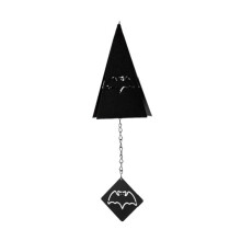 Halloween-Raumdekoration, Halloween, Geschmiedetes Dreieck-Windspiel, Anhänger, Gartenglocke, Dekoration für Zuhause A