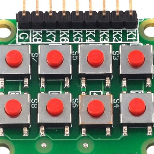 2x4 Keypad 4x2 Keypad 8 Push Buttons Key Board Matrix Keyboard Button for  AVR  2x4 Module AVR  Module 2