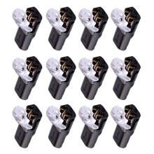 50PC 2Pin Way Plug Wire Cable Snap Connectors Waterproof Electric Wire Double-Wire Plug-in Connector with Locking Buckle